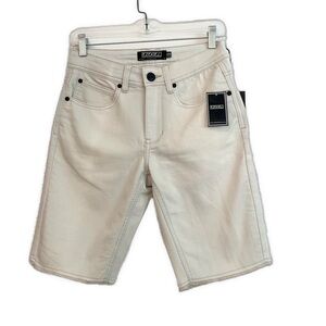 Ezekiel- Men's Comfiest Jean Shorts in Bone- 28